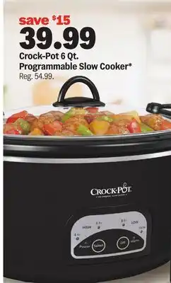 Meijer Programmable Slow Cooker offer