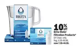 Meijer Brita Water Filtration Products offer