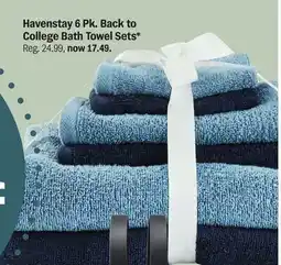 Meijer Havenstay 6 Pk. Back to College Bath Towel Sets offer
