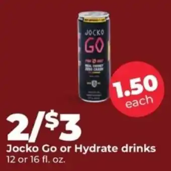 Jocko Go or Hydrate drinks