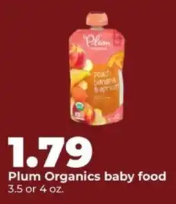 Hy-Vee Plum Organics baby food offer