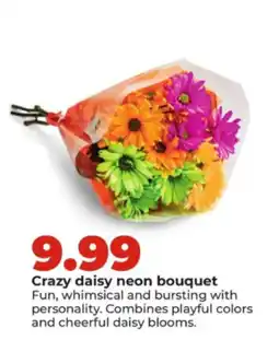 Hy-Vee Crazy daisy neon bouquet offer