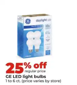 Hy-Vee Ge led light bulbs offer