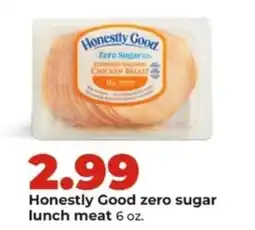 Hy-Vee Honestly Good zero sugar lunch meat offer