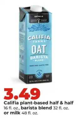 Hy-Vee Califia plant-based half & half offer
