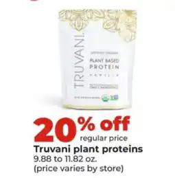 Hy-Vee Truvani plant proteins offer
