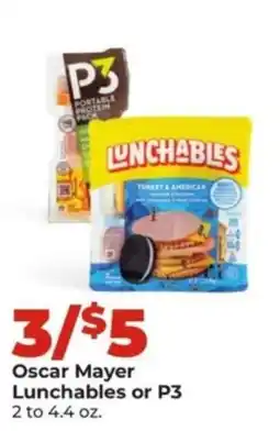Hy-Vee Oscar Mayer Lunchables or P3 offer