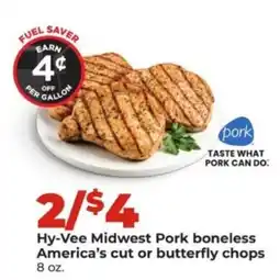 Hy-Vee Hy-Vee Midwest Pork boneless America's cut or butterfly chops offer