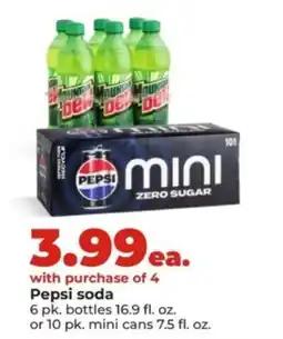 Hy-Vee Pepsi mini zero sugar offer