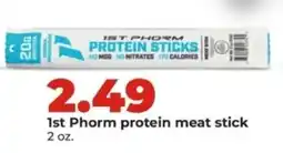 Hy-Vee 1st phorm protein meat stick offer