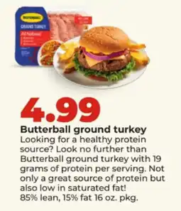 Hy-Vee Butterball ground turkey offer
