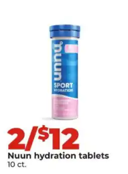 Hy-Vee Nuun hydration tablets offer