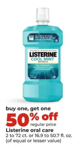 Hy-Vee Listerine oral care offer