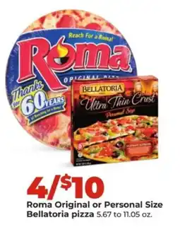 Hy-Vee Roma Original or Personal Size Bellatoria pizza offer