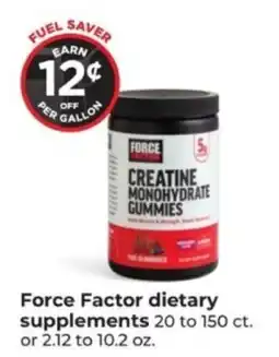 Hy-Vee Force Factor dietary supplements offer