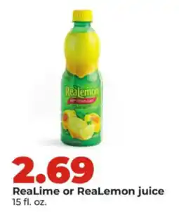 Hy-Vee ReaLemon juice offer