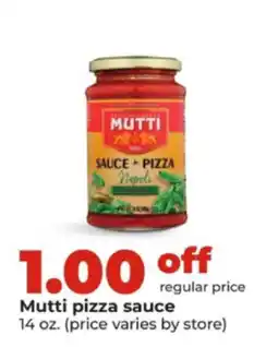 Hy-Vee Mutti pizza sauce offer