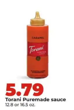 Hy-Vee Torani Puremade sauce offer