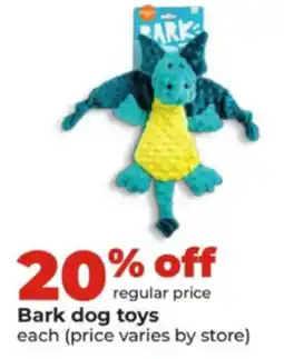 Hy-Vee Bark dog toys offer