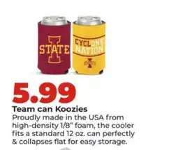 Hy-Vee Team can Koozies offer