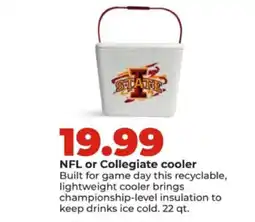 Hy-Vee Nfl or collegiate cooler offer