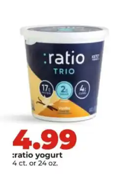 Hy-Vee :ratio yogurt offer