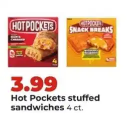 Hy-Vee Hot Pockets stuffed sandwiches offer