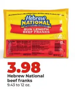 Hy-Vee Hebrew national beef franks offer