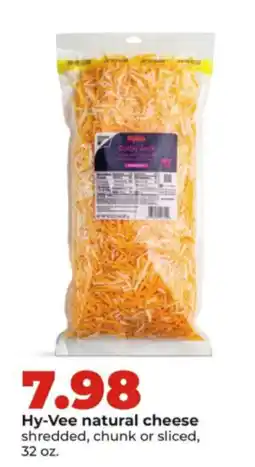 Hy-Vee Hy-Vee natural cheese offer