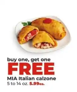 Hy-Vee Mia Italian calzone offer
