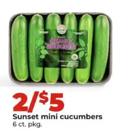 Hy-Vee Sunset mini cucumbers offer