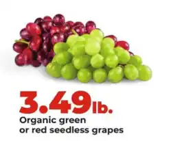 Hy-Vee Organic green or red seedless grapes offer