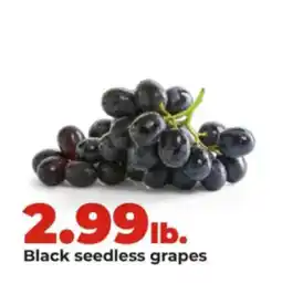 Hy-Vee Black seedless grapes offer