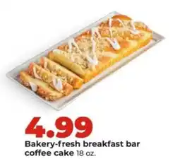 Hy-Vee Bakery-fresh breakfast bar coffee cake offer