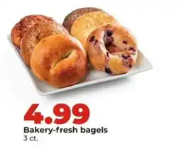 Hy-Vee Bakery-fresh bagels offer