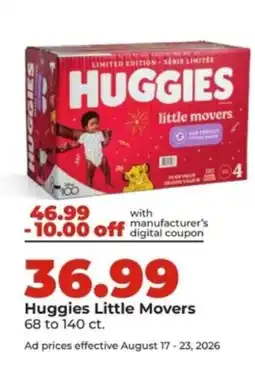 Hy-Vee Huggies Little Movers offer