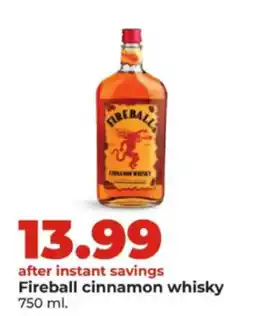 Hy-Vee Fireball cinnamon whisky offer