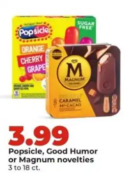 Hy-Vee Popsicle, Good Humor or Magnum novelties offer