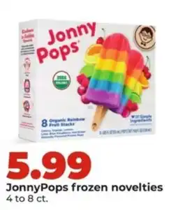 Hy-Vee Jonny Pops frozen novelties offer
