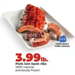 Hy-Vee Pork loin back ribs offer