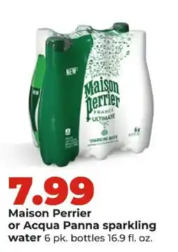 Hy-Vee Maison Perrier or Acqua Panna sparkling water offer