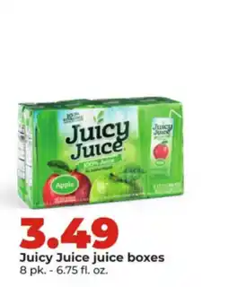 Hy-Vee Juicy Juice juice boxes offer