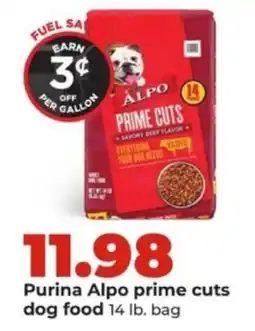 Hy-Vee Purina Alpo prime cuts dog food offer