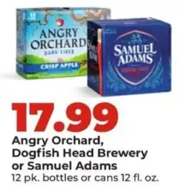 Hy-Vee Angry Orchard, Dogfish Head Brewery or Samuel Adams offer