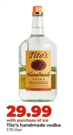 Hy-Vee Tito's handmade vodka offer