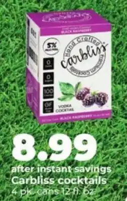 Hy-Vee Carbliss cocktails offer