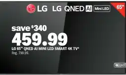 Meijer LG 65” QNED AI Mini LED Smart 4K TV offer