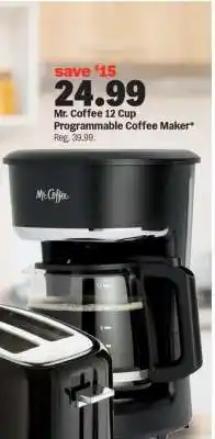 Meijer Mr. Coffee 12 Cup Programmable Coffee Maker offer