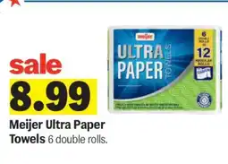 Meijer Meijer Ultra Paper Towels offer
