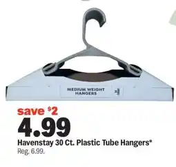 Meijer Havenstay 30 Ct. Plastic Tube Hangers offer